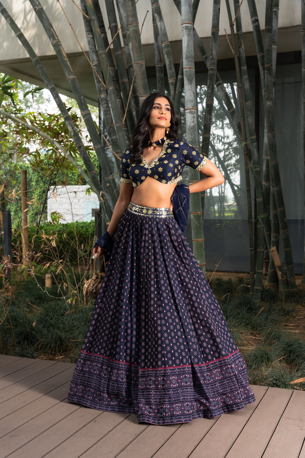 Tori Salmon Pink Lehenga Black Thread Co 2