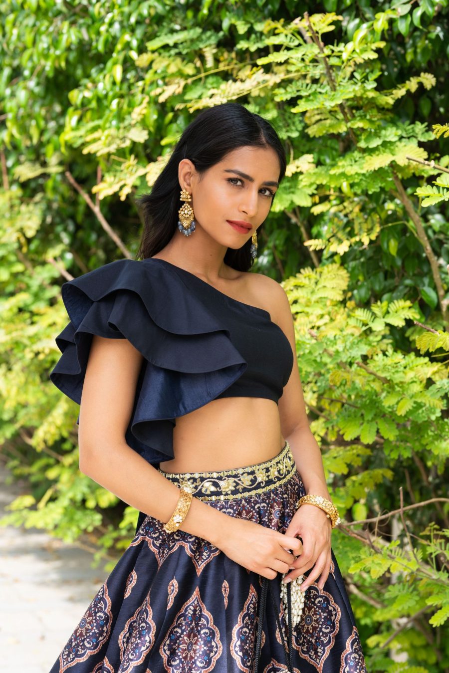 Kaya Printed Lehenga Set Black Thread Co 5