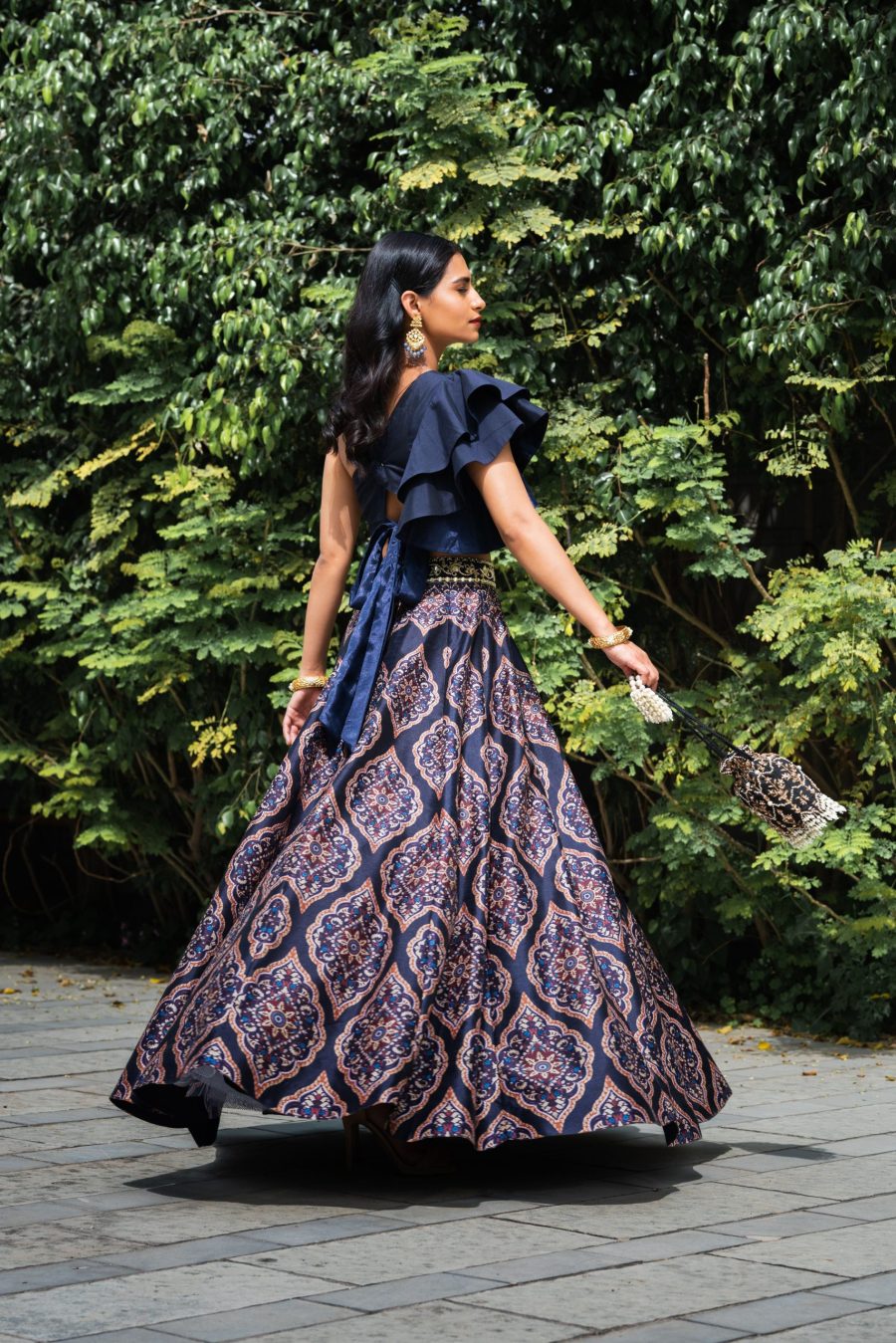 Kaya Printed Lehenga Set Black Thread Co 8