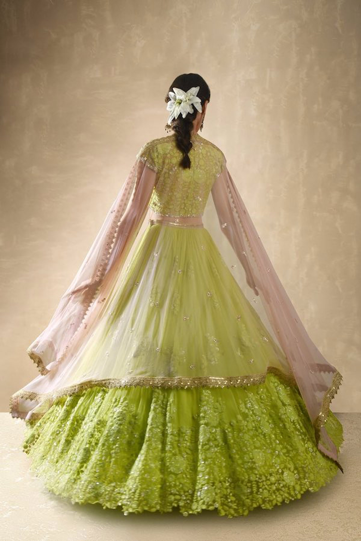 Buy For Women Green Color Heavy Net Lehenga Choli Online - LEHV2785 |  Appelle Fashion