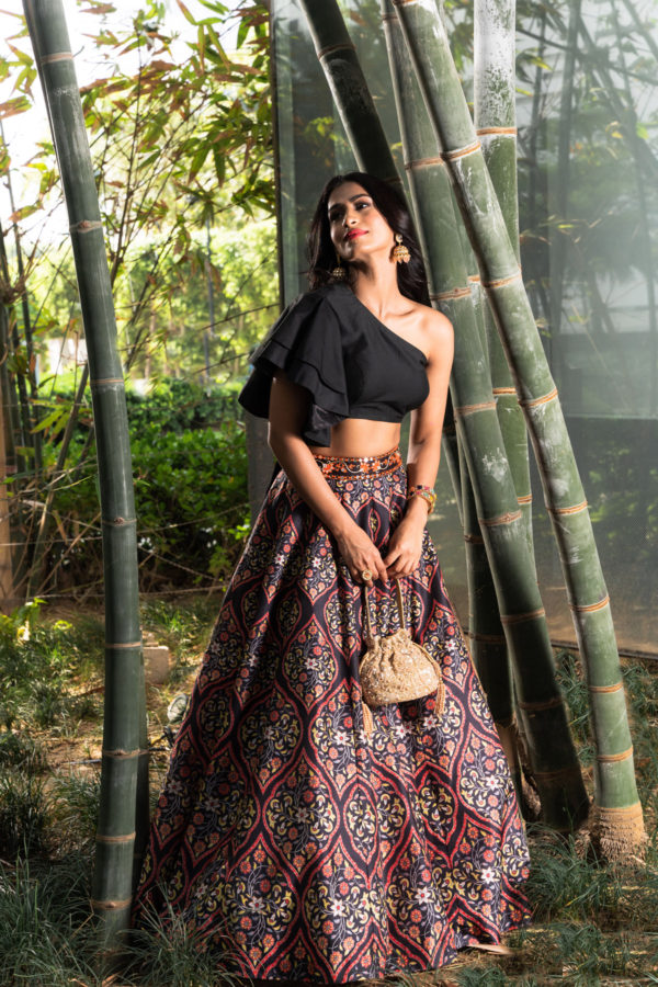 Kaya Lehenga Set Black Thread Co Kaya Lehenga Set Black Thread Co