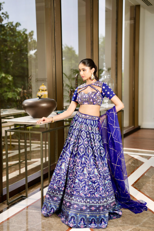 Shriya Lehenga Set Black Thread Co