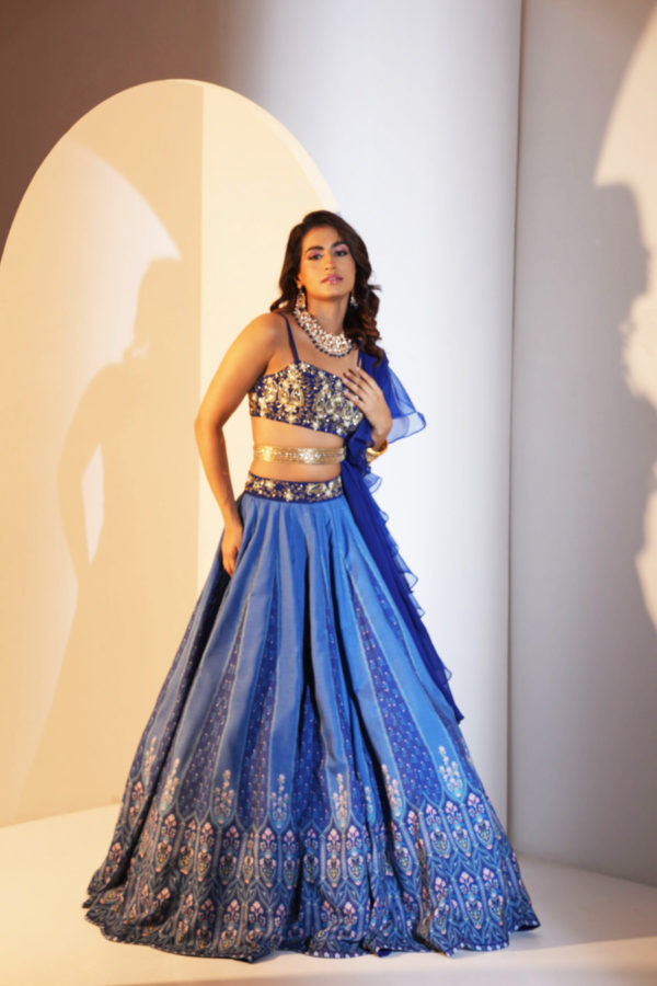 Trisha Lehenga Set Black Thread Co