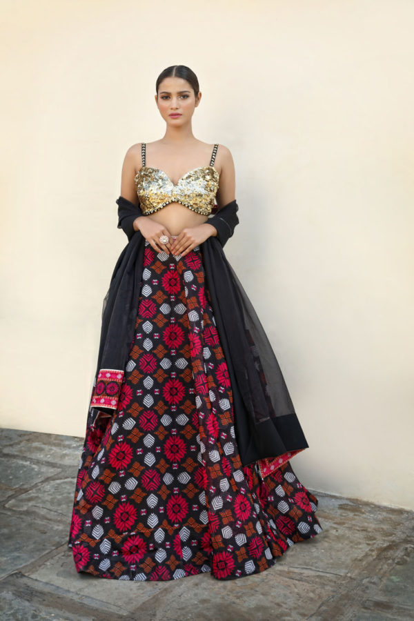 Printed Lehenga Black Thread Co Printed Lehenga Black Thread Co