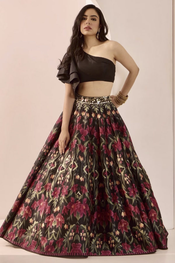 Kaya Lehenga Set Black Thread Co