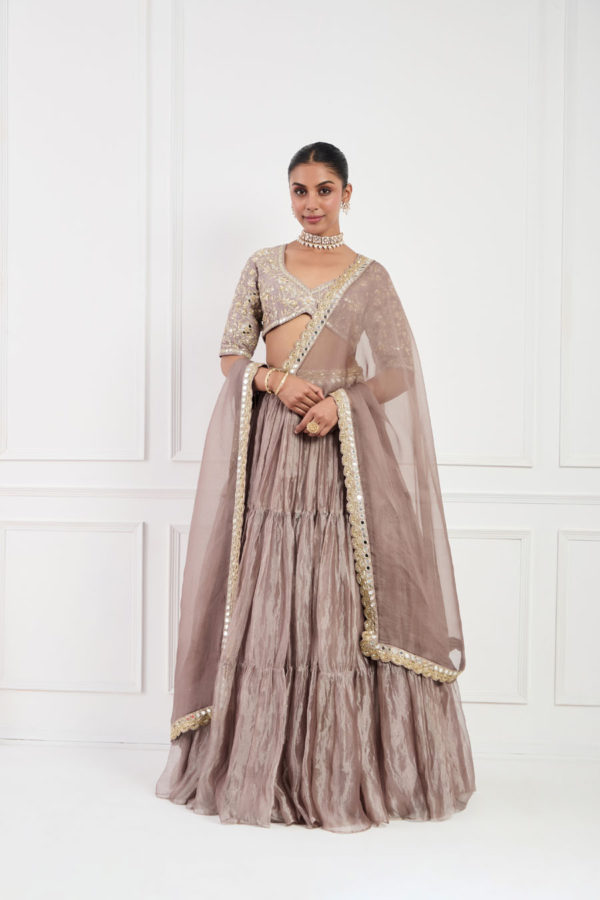 Mocha Muse Lehenga Set Black Thread Co