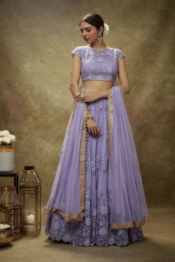 Cosmos Lehenga Set Black Thread Co Cosmos Lehenga Set Black Thread Co