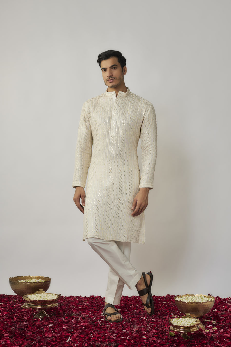 Roshan Sherwani Set Black Thread Co 2