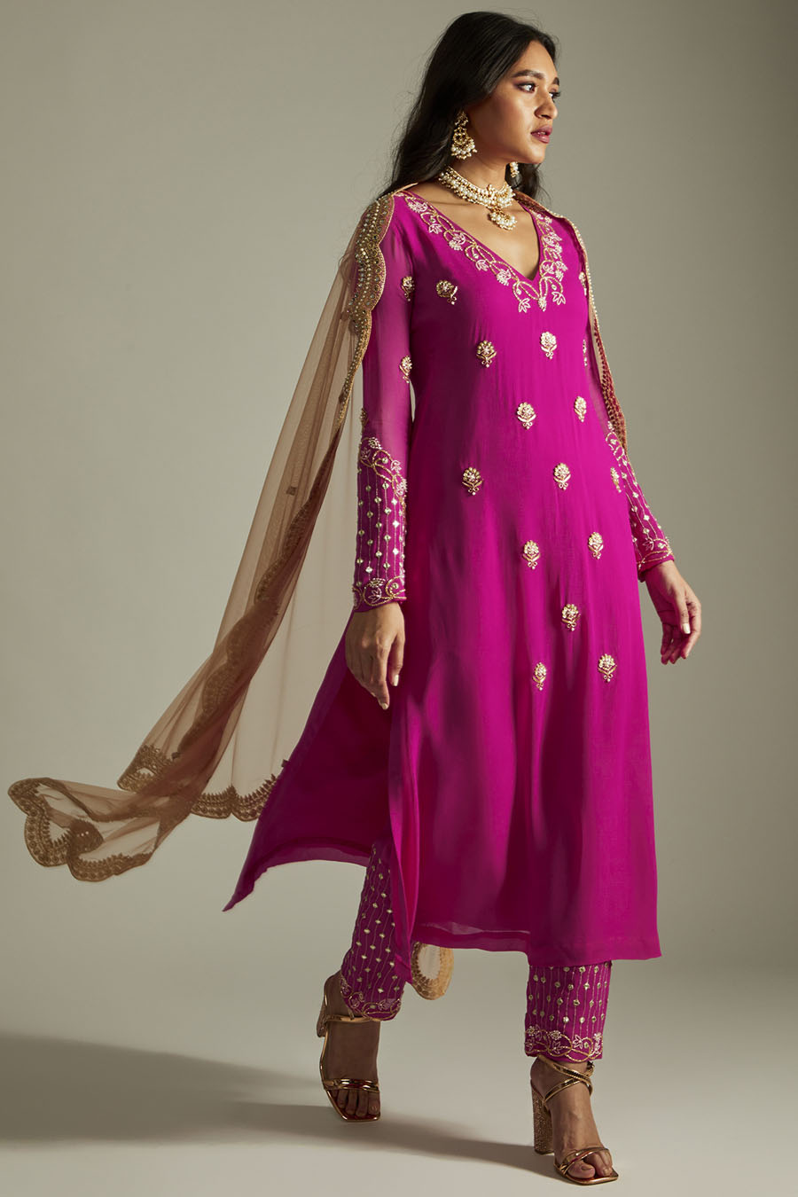 Tulip Anarkali set Black Thread Co 2