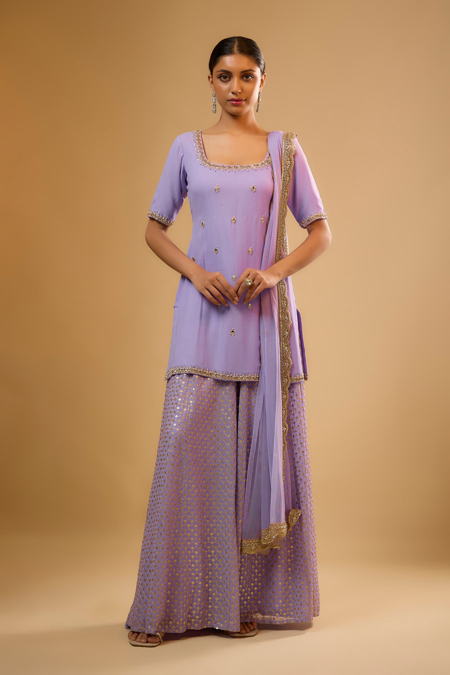 Tridha Anarkali Black Thread Co