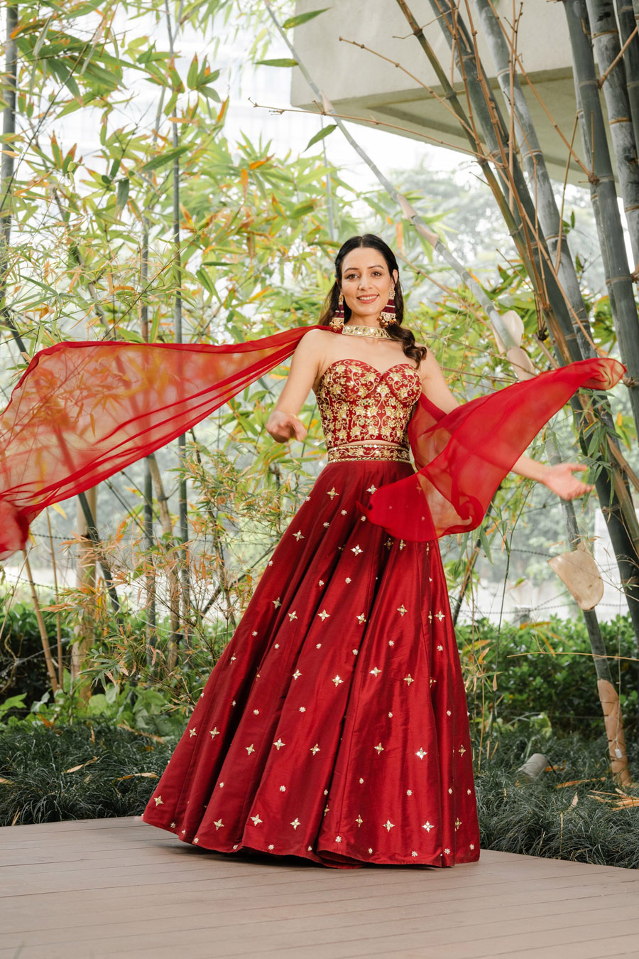 Reana Lehenga Set Black Thread Co