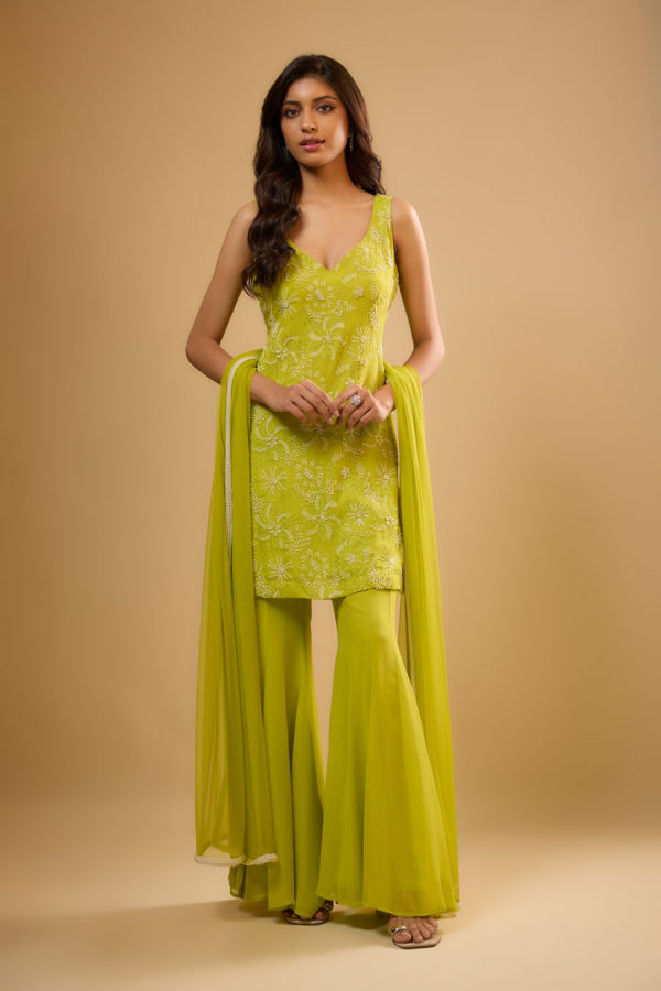 Sia Sharara Set Black Thread Co Sia Sharara Set Black Thread Co