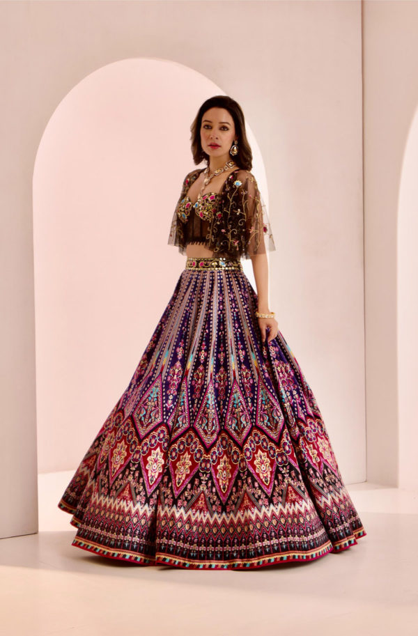 Saanjh Lehenga Set Black Thread Co Saanjh Lehenga Set Black Thread Co
