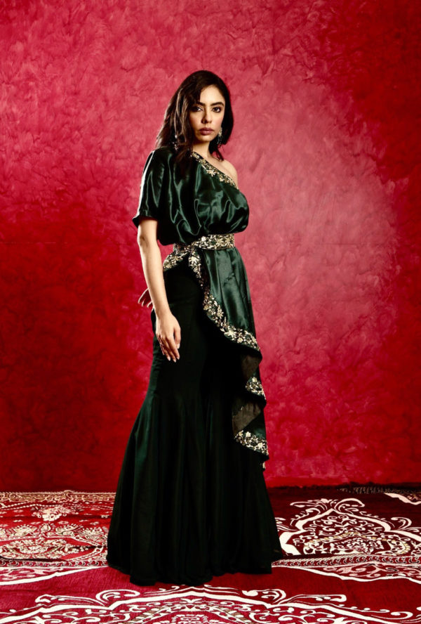 Seher Cape and Pants Set Black Thread Co Seher Cape and Pants Set Black Thread Co