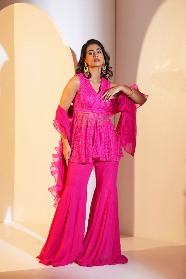 Tahisha Kurta with Flared Pants Black Thread Co 3 Tahisha Kurta with Flared Pants Black Thread Co 3