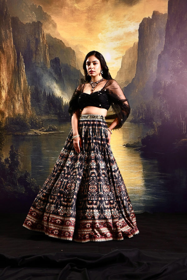 Jeeya Lehenga Set Black Thread Co Jeeya Lehenga Set Black Thread Co
