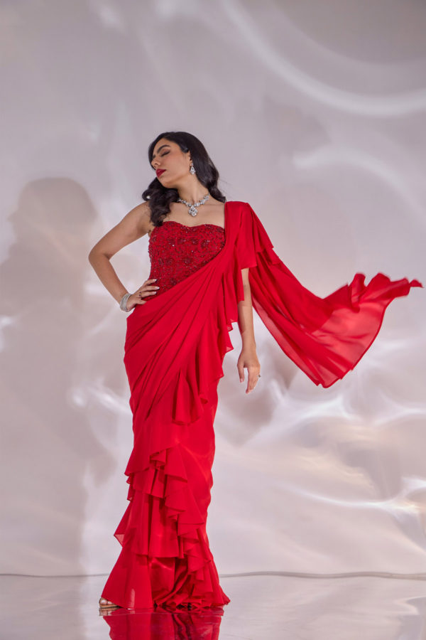 Scarlett Saree Set Black Thread Co Scarlett Saree Set Black Thread Co