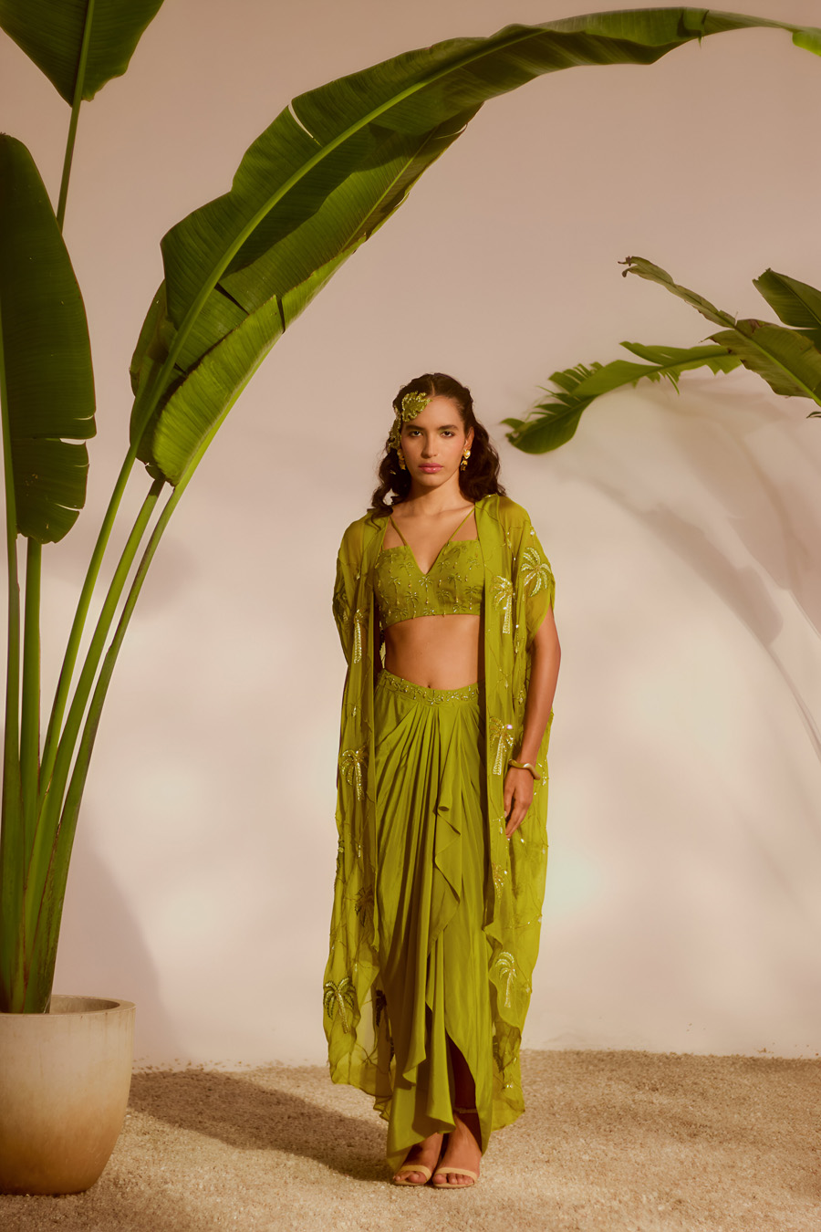 ARECA CAPE AND DRAPE SKIRT SET Black Thread Co ARECA CAPE AND DRAPE SKIRT SET Black Thread Co