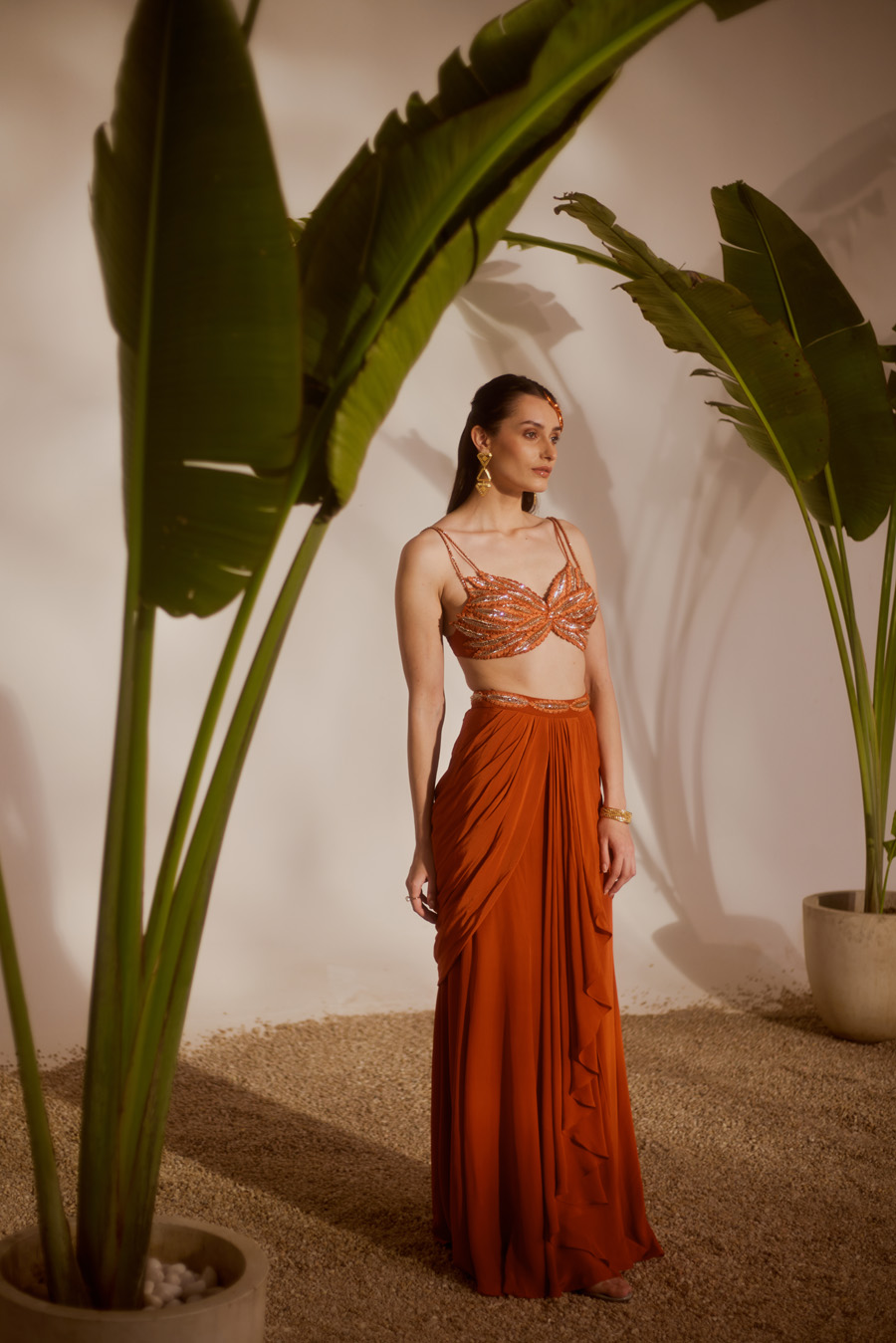 KOA DRAPED SKIRT SET Black Thread Co KOA DRAPED SKIRT SET Black Thread Co