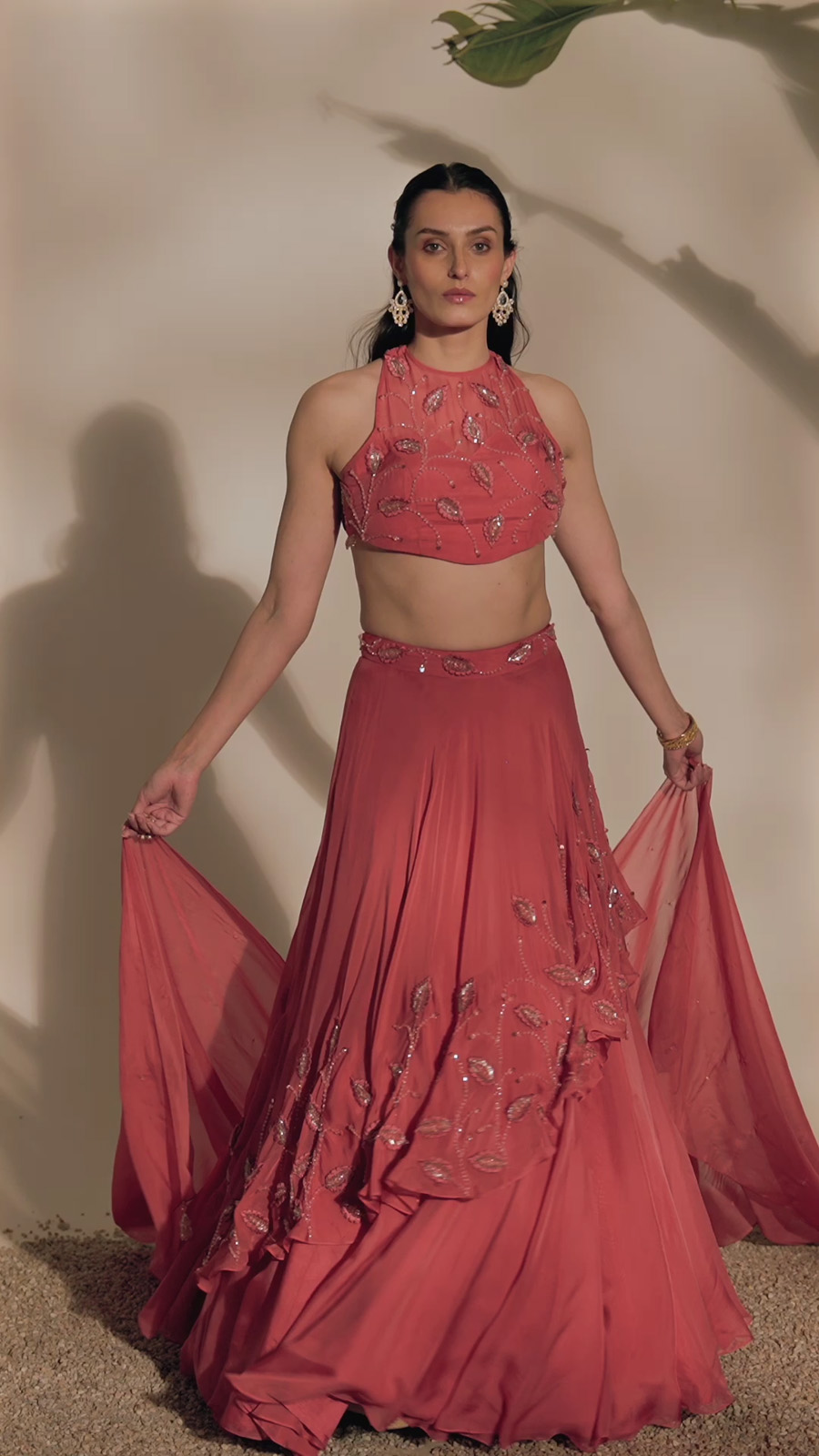 NIA DRAPE LEHENGA SET Black Thread Co 8 NIA DRAPE LEHENGA SET Black Thread Co 8