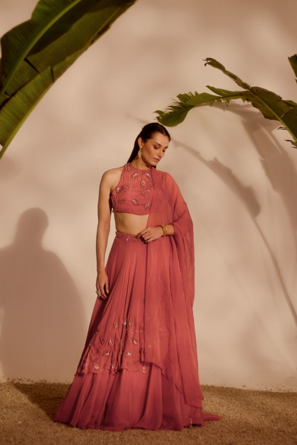 NIA DRAPE LEHENGA SET Black Thread Co NIA DRAPE LEHENGA SET Black Thread Co