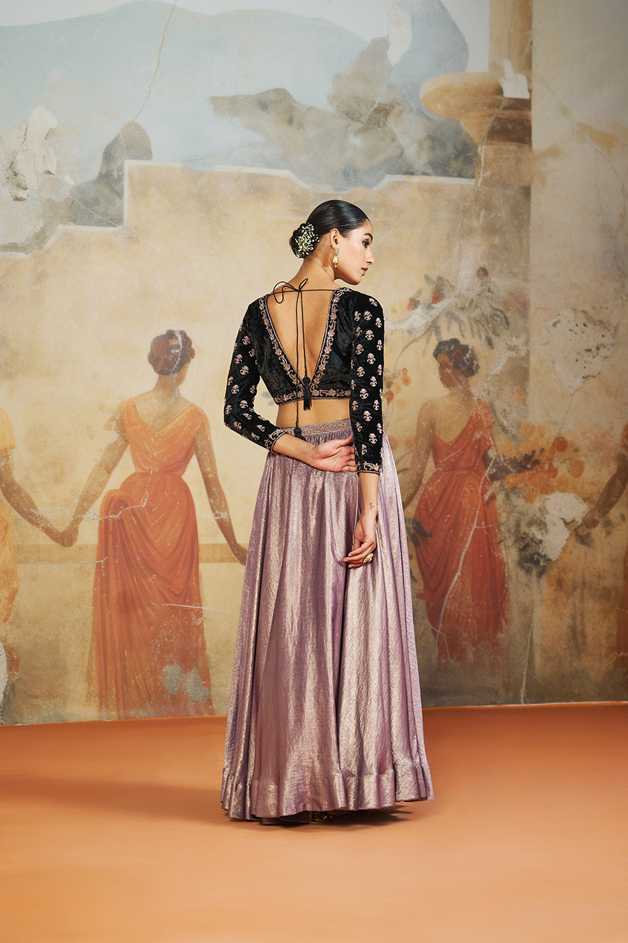 BLACK VELVET LEHENGA SET Black Thread Co 7 BLACK VELVET LEHENGA SET Black Thread Co 7