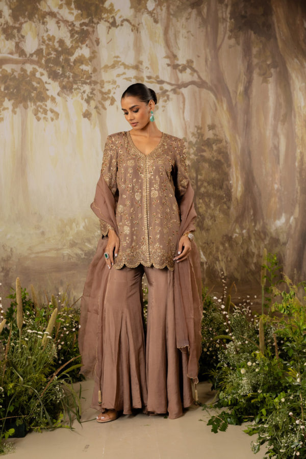 Mocha Embroidred Jacket Set Black Thread Co Mocha Embroidred Jacket Set Black Thread Co