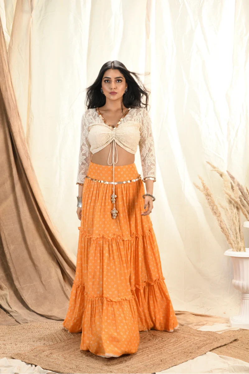 Marigold Skirt Set Black Thread Co