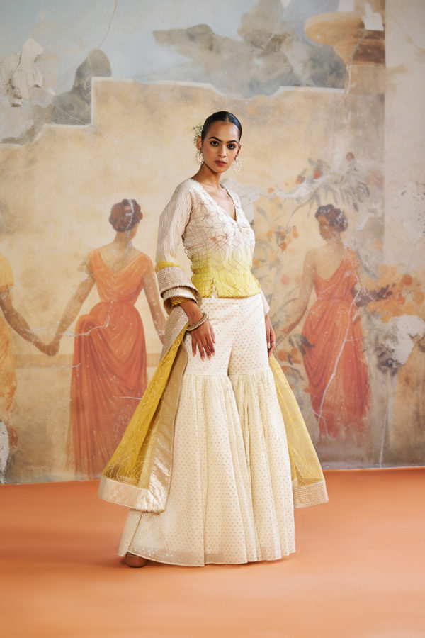 YELLOW KEDIA SET Black Thread Co YELLOW KEDIA SET Black Thread Co