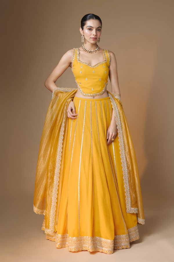 Amber Lehenga Corset Set Black Thread Co