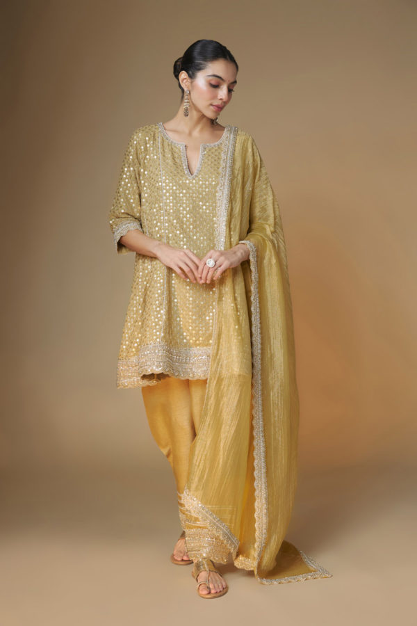 Citrine Kurta Salwar Set Black Thread Co Citrine Kurta Salwar Set Black Thread Co