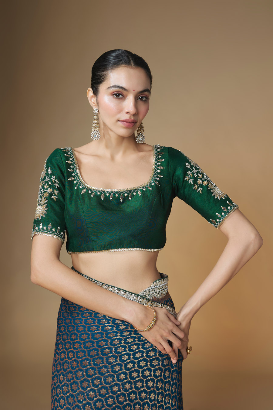 Neelam Saree Blouse Set Black Thread Co 5 Neelam Saree Blouse Set Black Thread Co 5