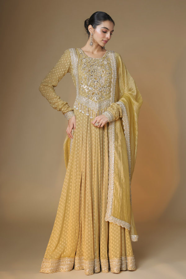 Pearl Anarkali Set Black Thread Co Pearl Anarkali Set Black Thread Co
