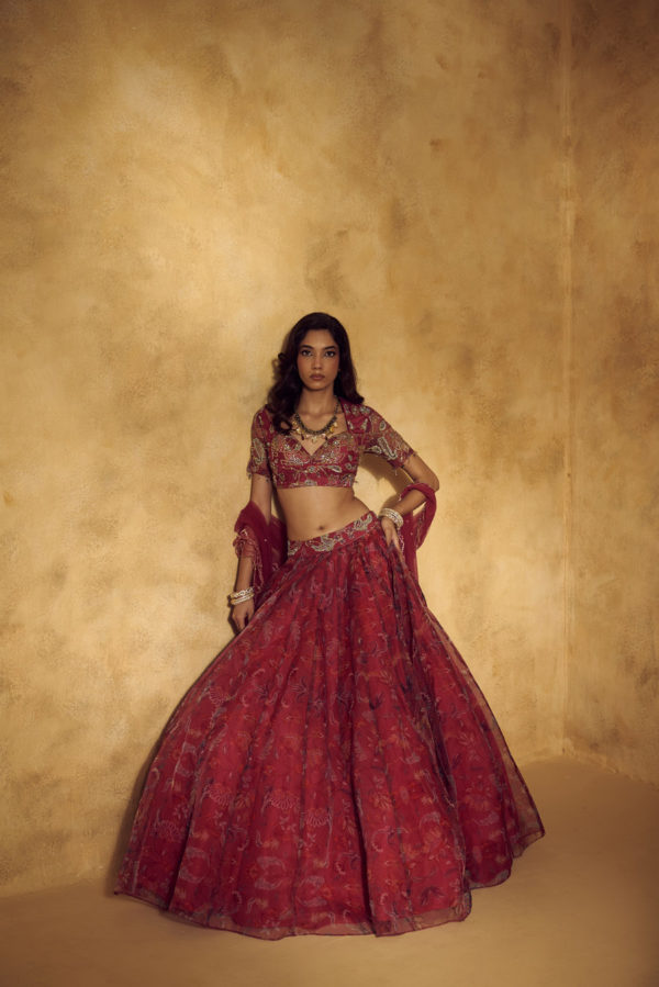 Roshni Lehenga Set Black Thread Co Roshni Lehenga Set Black Thread Co