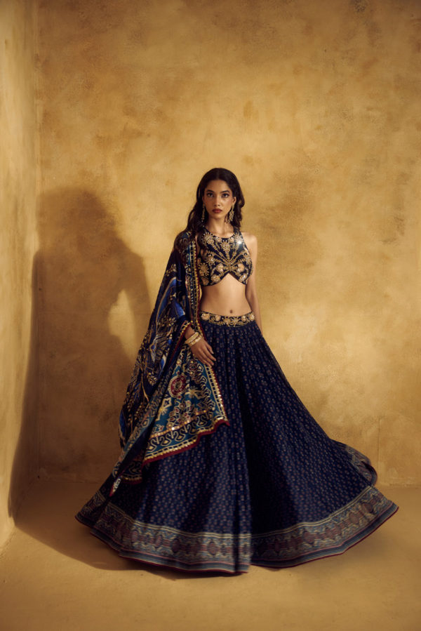 Mohi Lehenga Set Black Thread Co Mohi Lehenga Set Black Thread Co