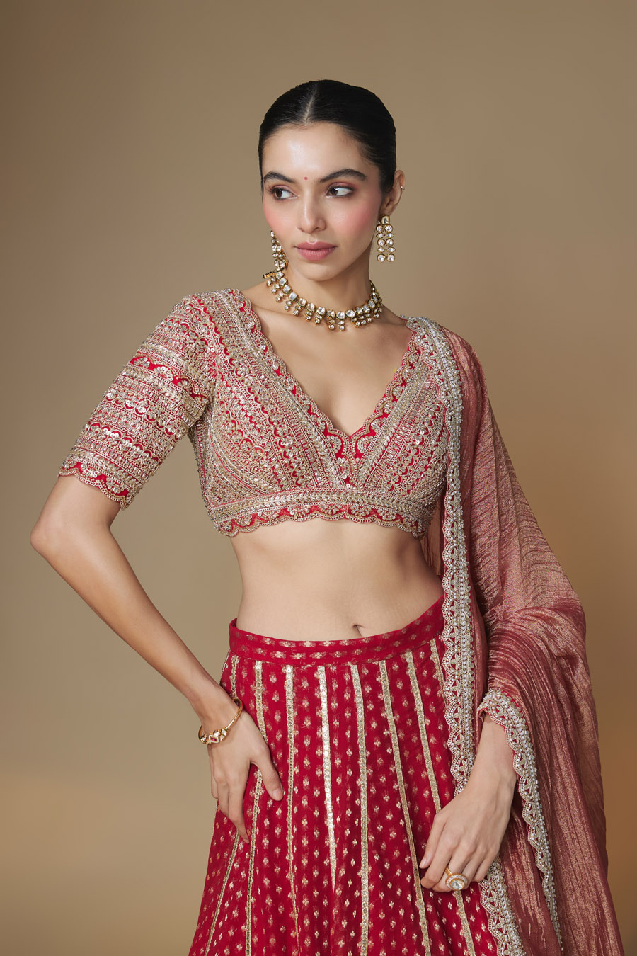 Ruby Lehenga Blouse Set Black Thread Co 5 Ruby Lehenga Blouse Set Black Thread Co 5