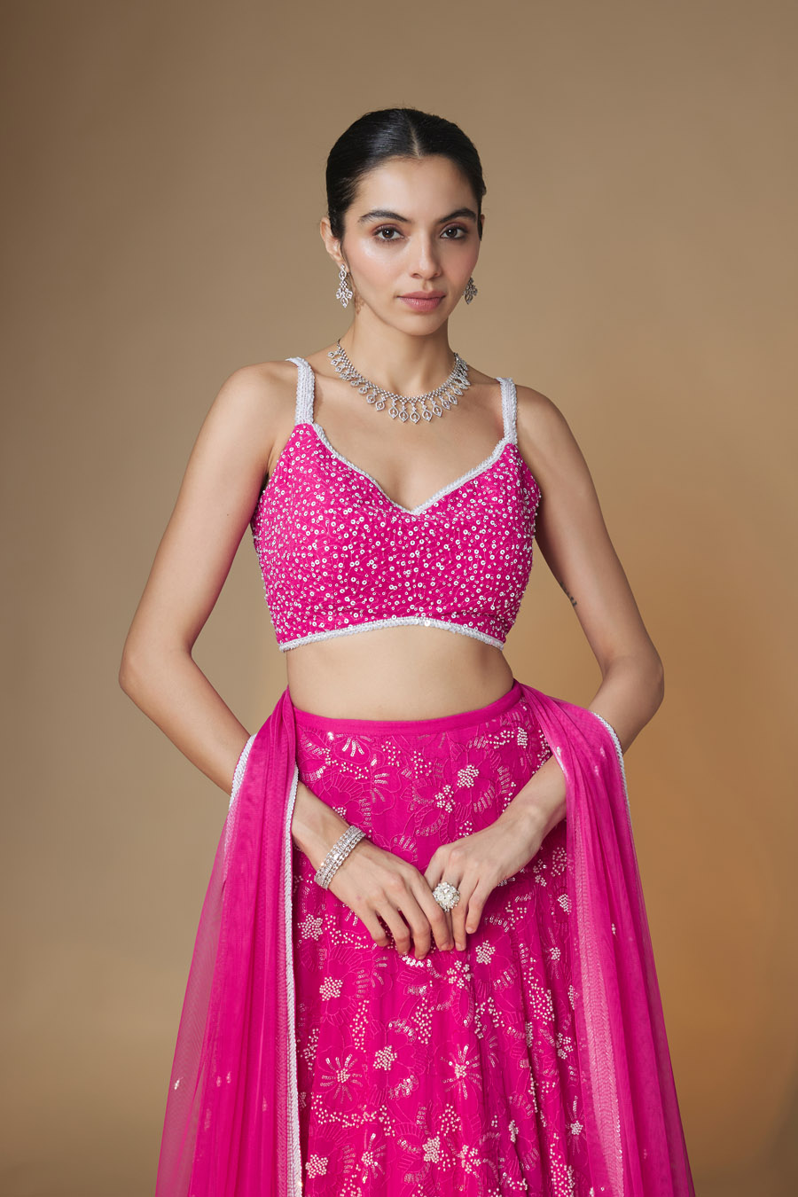 Zircon Lehenga Blouse Set Black Thread Co 3 Zircon Lehenga Blouse Set Black Thread Co 3