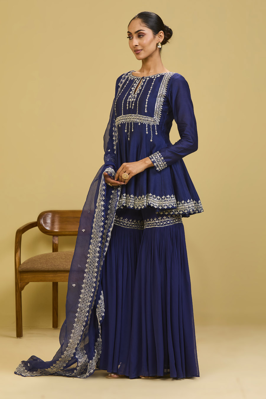 Blue Peplum Set Black Thread Co 6 Blue Peplum Set Black Thread Co 6