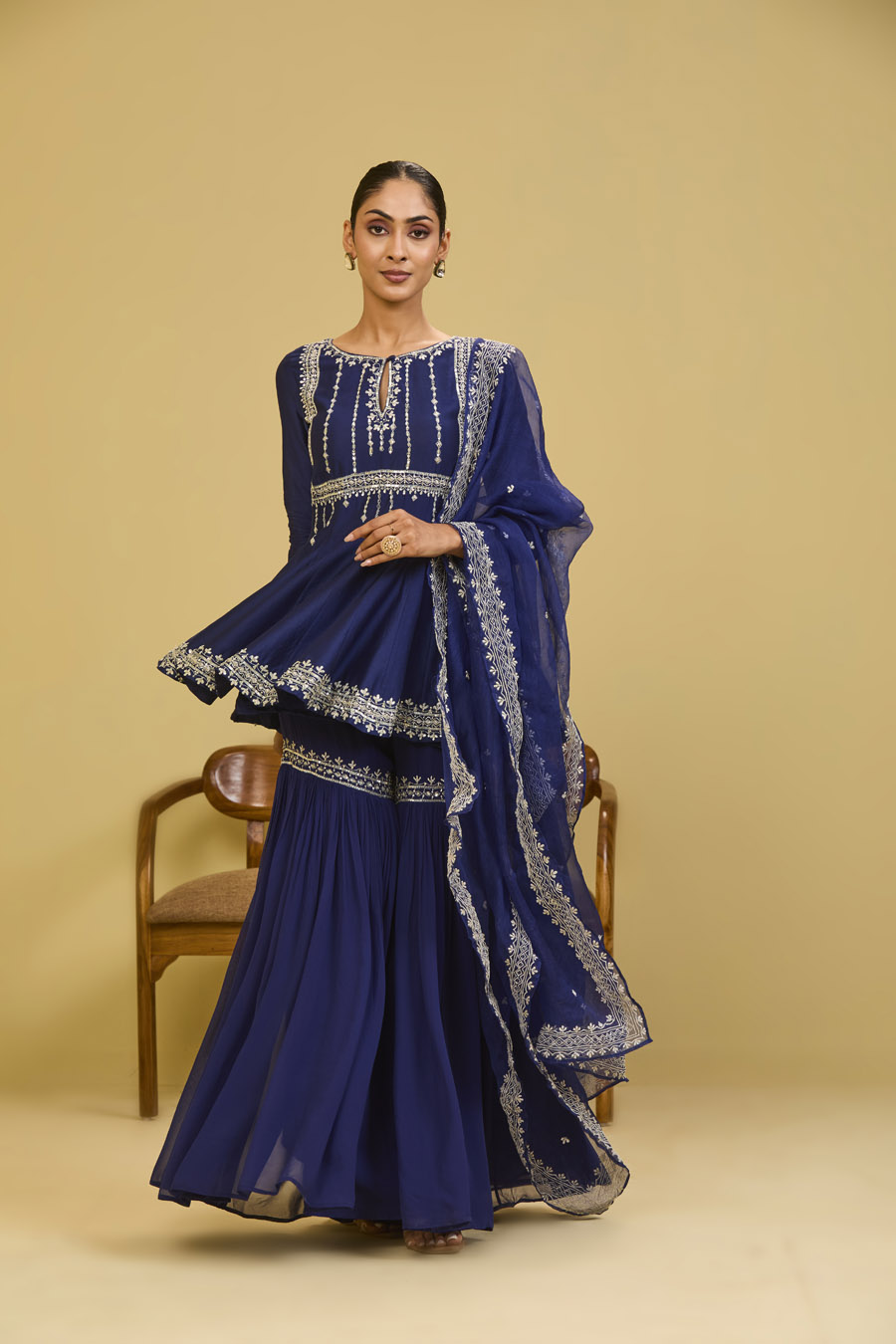 Blue Peplum Set Black Thread Co 8 Blue Peplum Set Black Thread Co 8