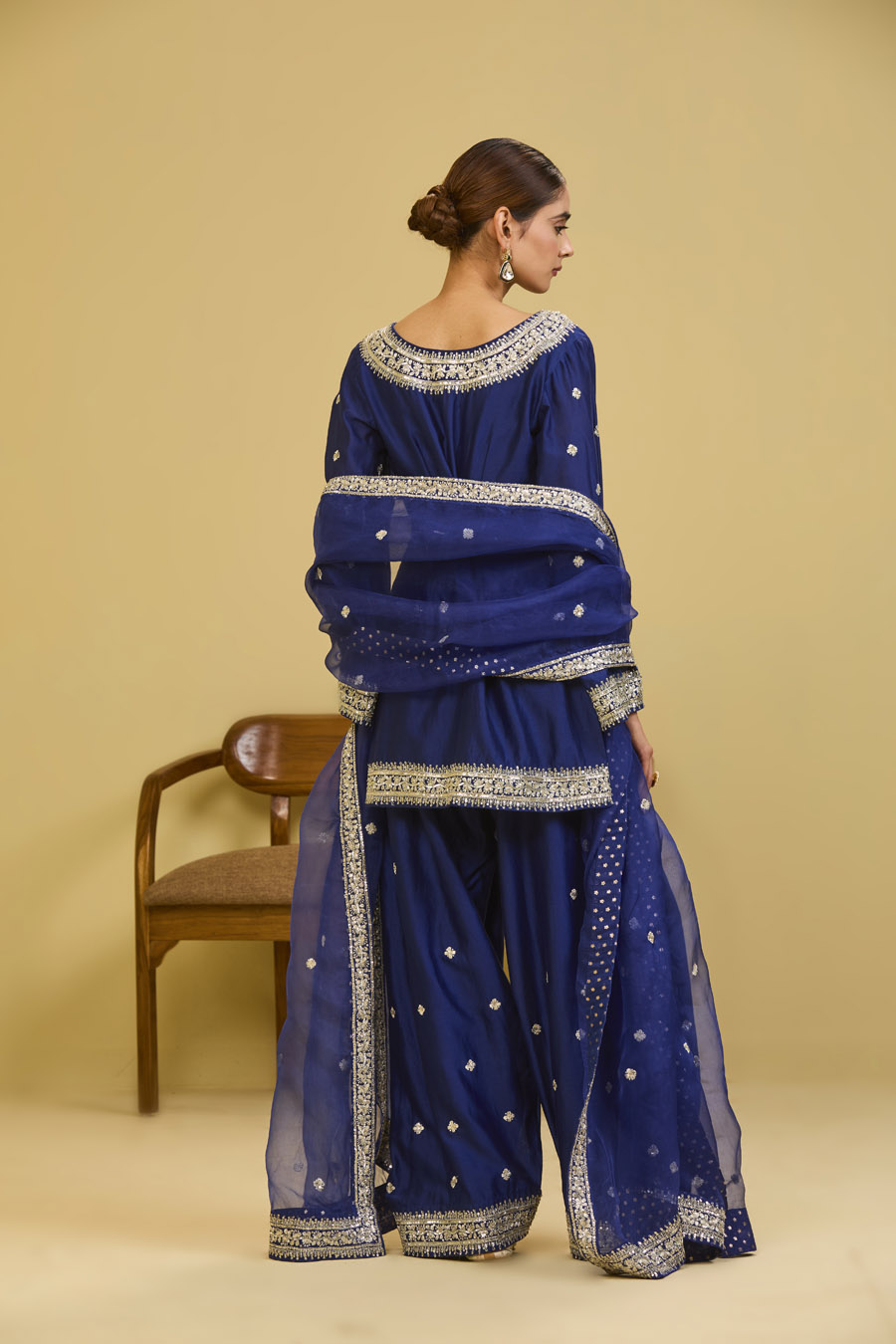 Blue Salwar Set Black Thread Co 10 Blue Salwar Set Black Thread Co 10