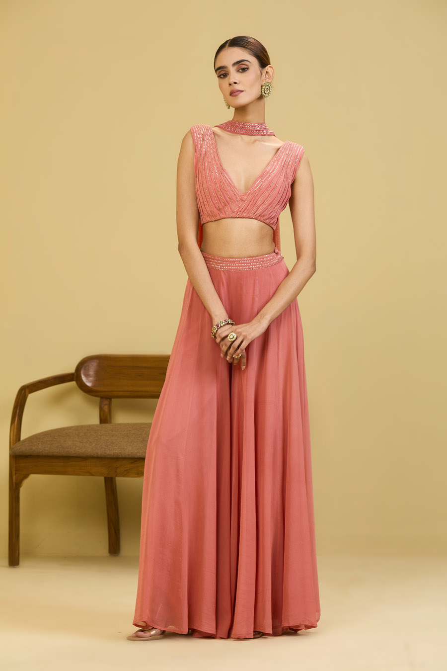 Pink Palazzo Set Black Thread Co 6 Pink Palazzo Set Black Thread Co 6