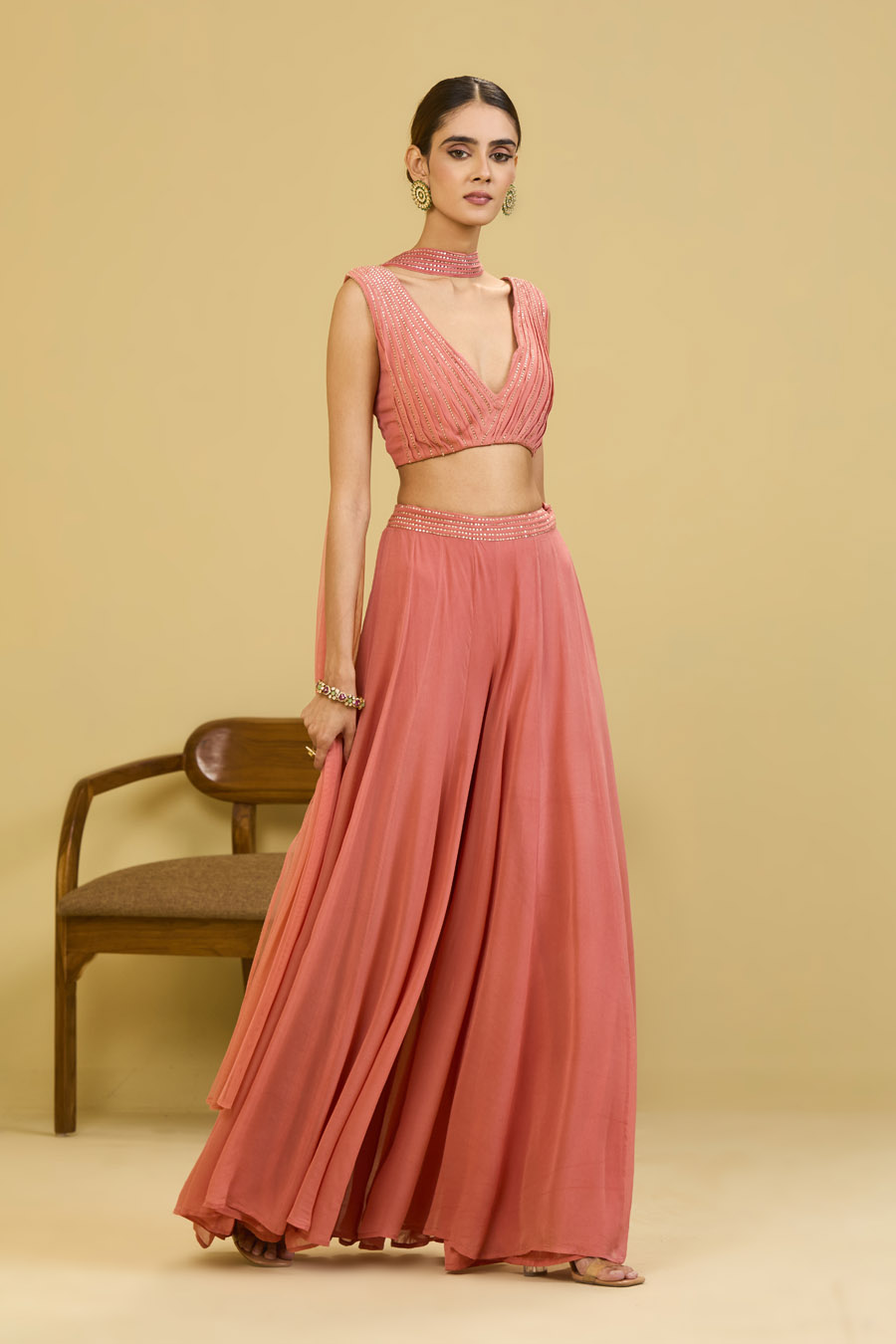 Pink Palazzo Set Black Thread Co 7 Pink Palazzo Set Black Thread Co 7