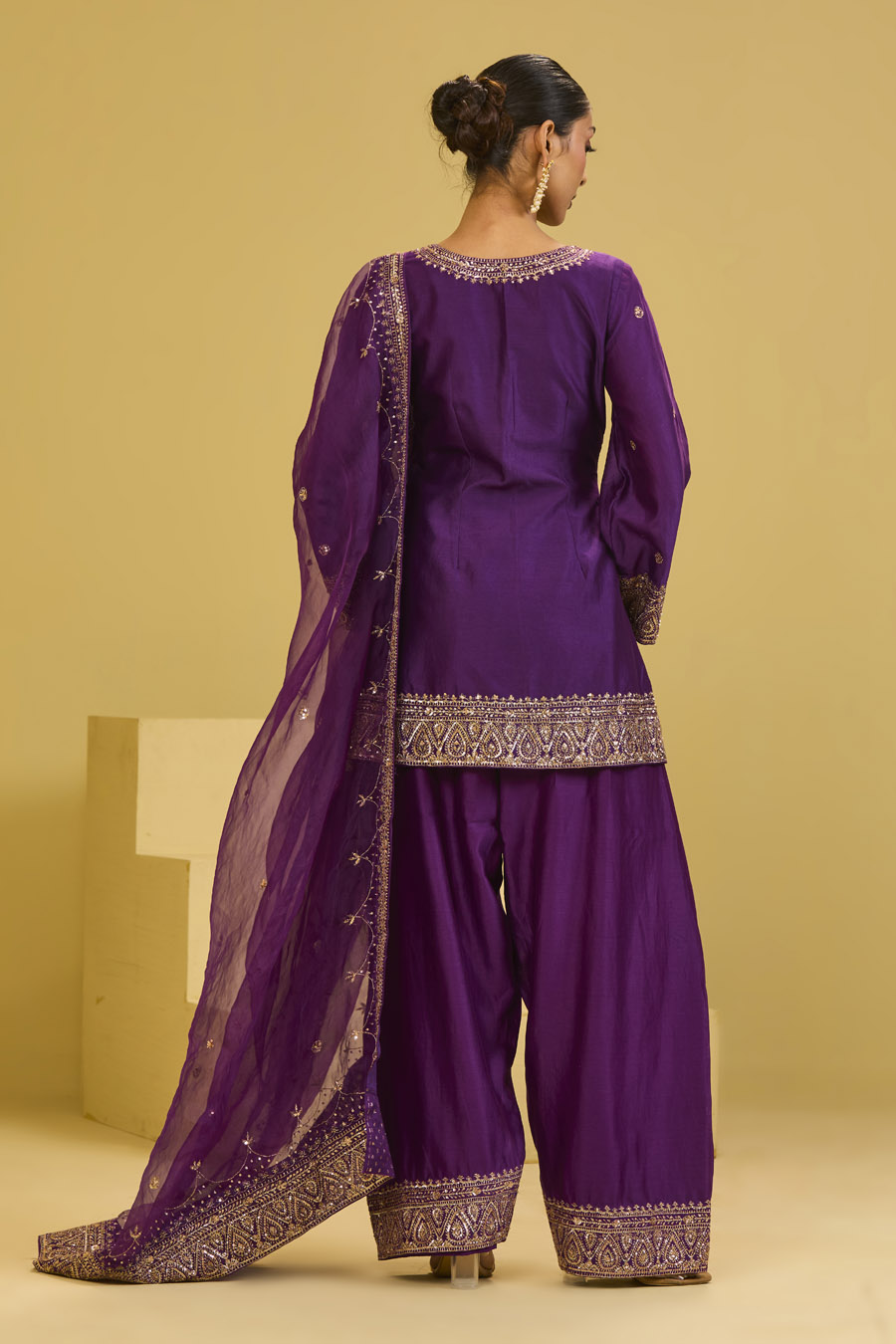 Purple Salwar Set Black Thread Co 10 Purple Salwar Set Black Thread Co 10