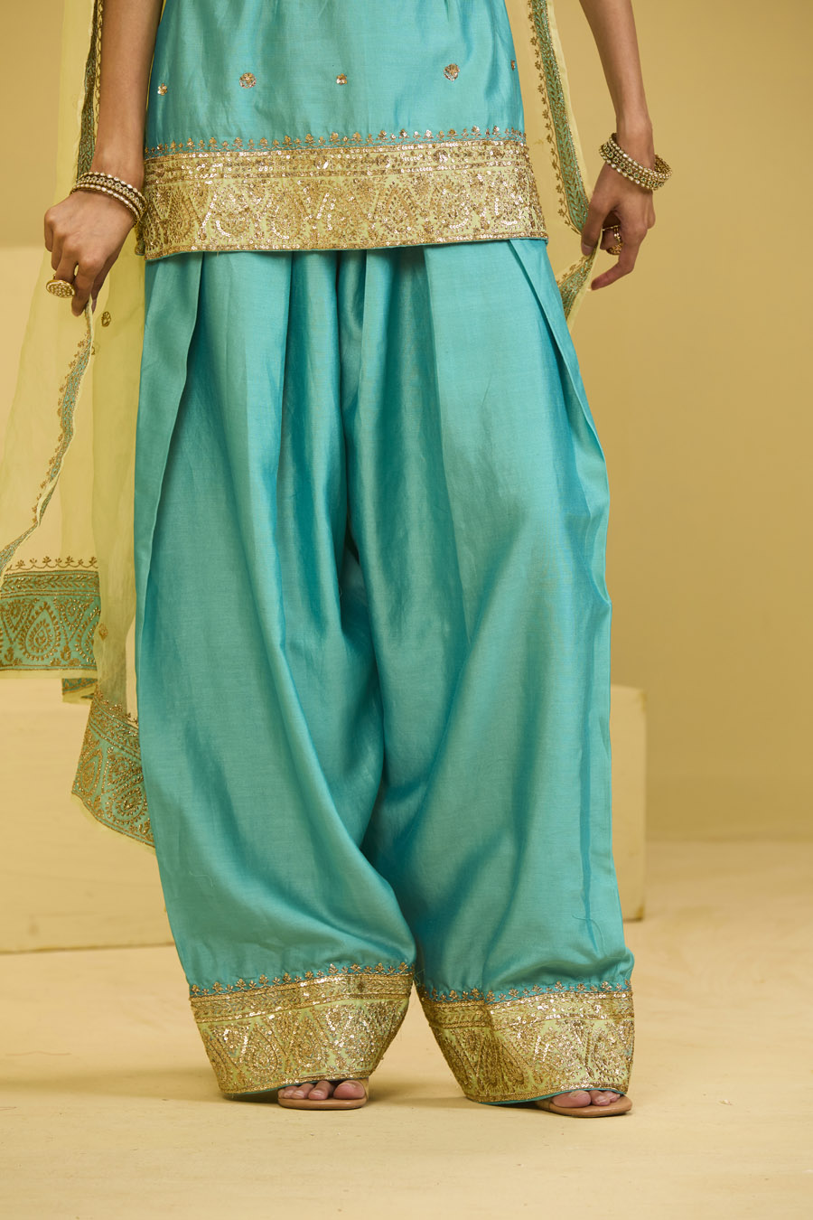 Sky Blue Salwar Set Black Thread Co 9 Sky Blue Salwar Set Black Thread Co 9